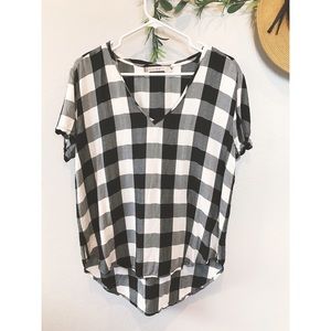 Chelsea and Violet Buffalo Check Top